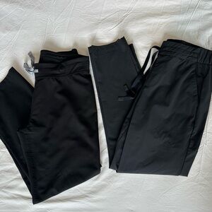 FIGS Scrub Pants Bundle | Small Petite | Black | Livingston + Classic